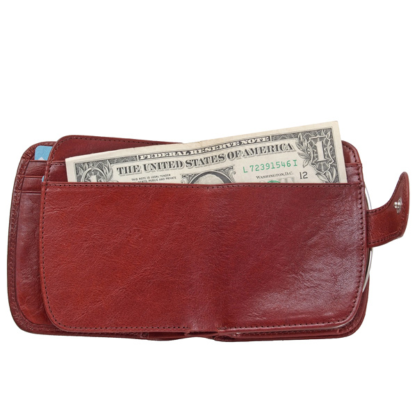 Кошелек Dr.Koffer из натуральной кожи коричневый