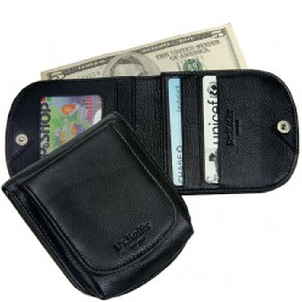 Портмоне Dr.Koffer из натуральной кожи черное