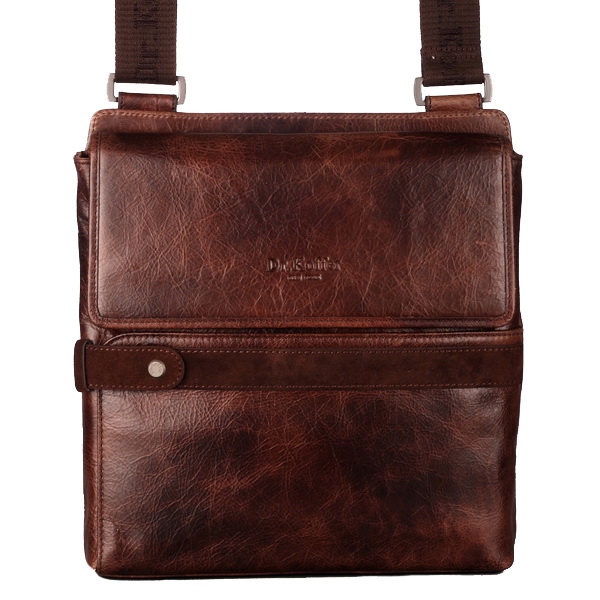 Коричневая сумка-планшет через плечо Dr.Koffer M402444-106-09