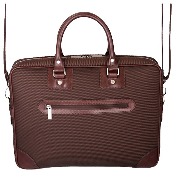 Деловая сумка Dr.Koffer из нейлона и натуральной кожи