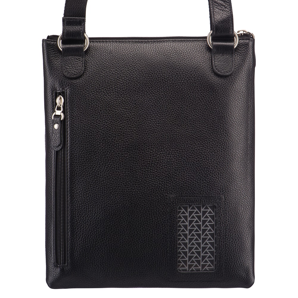 Сумка через плечо Dr.Koffer из натуральной кожи черная