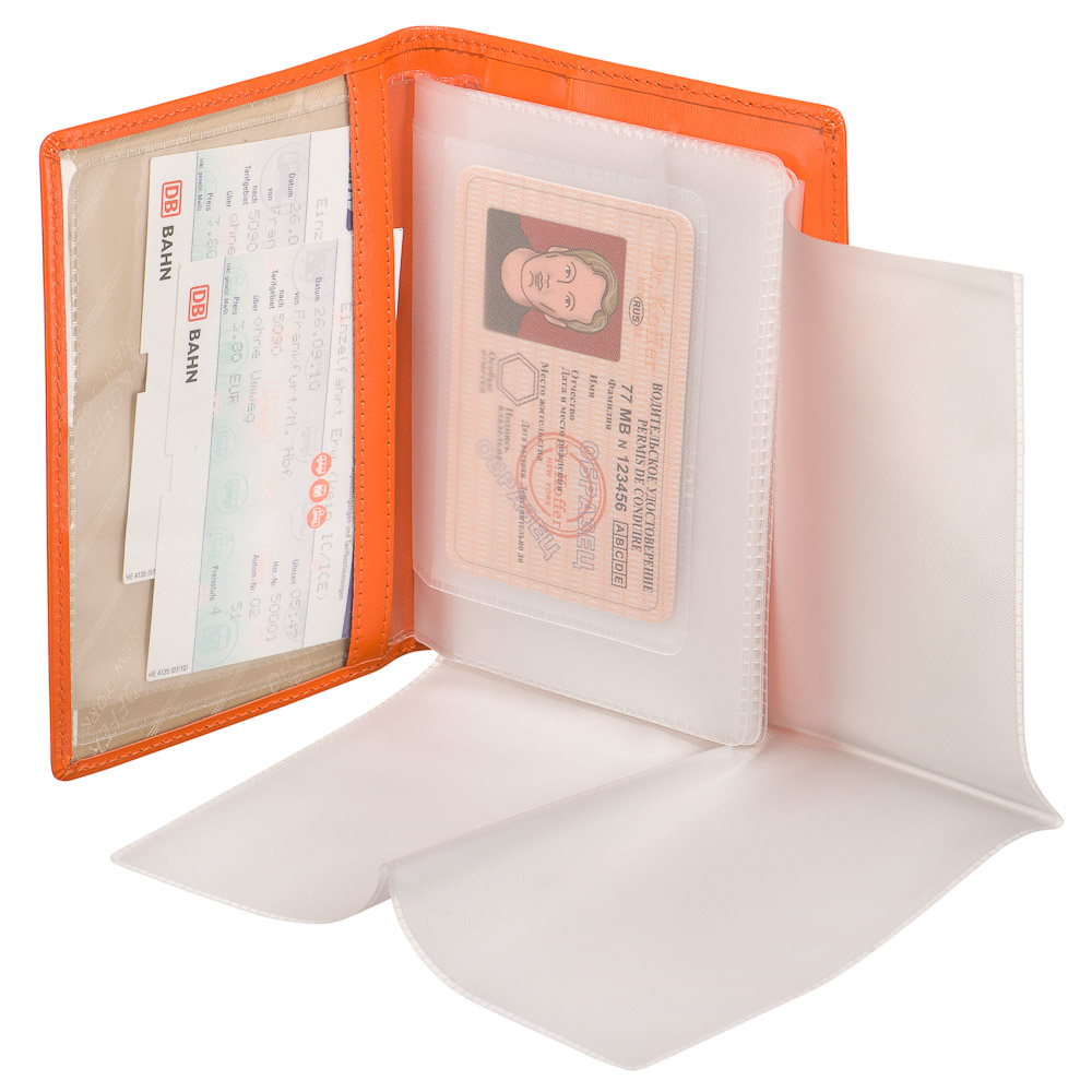 Обложка для паспорта/автодок из натуральной кожи Dr. Koffer