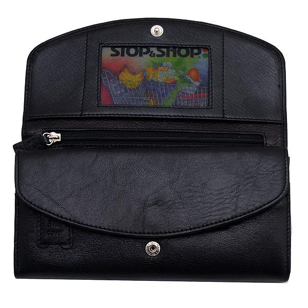 Кошелек Dr.Koffer из натуральной кожи черный