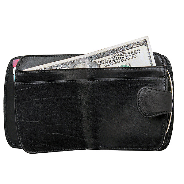 Кошелек Dr.Koffer из натуральной кожи черный