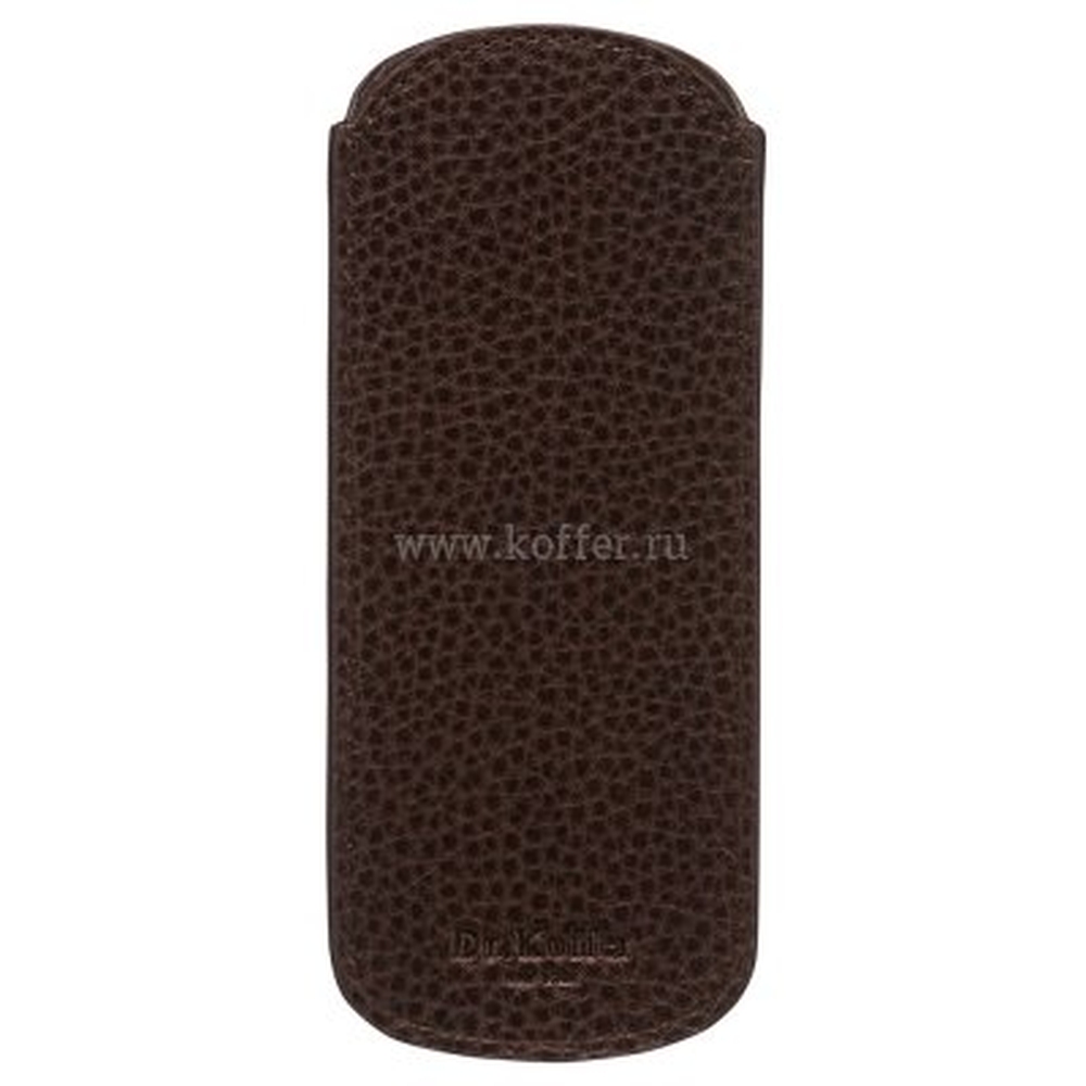 Очечник из темно-коричневой кожи Dr.Koffer X510377-02-09