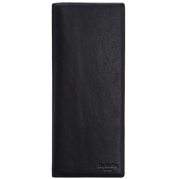 Визитница Dr.Koffer из натуральной кожи черная