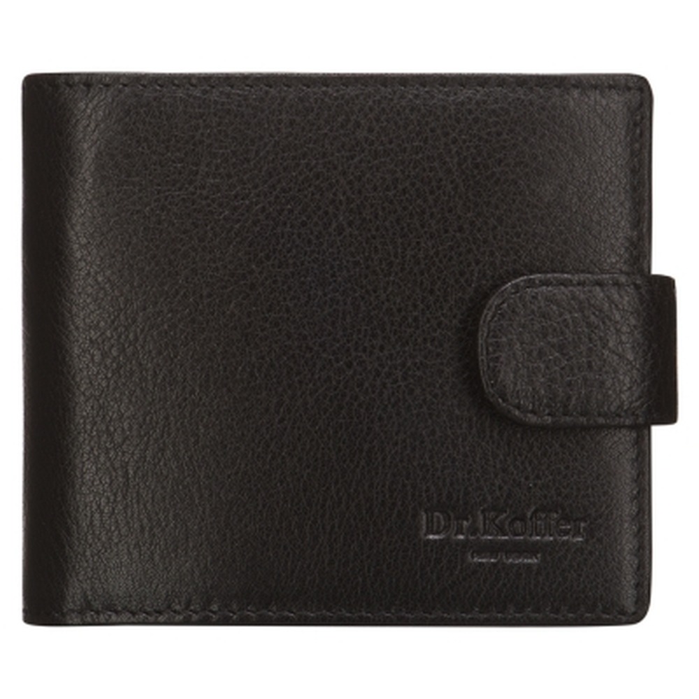 Портмоне Dr.Koffer из натуральной кожи черное