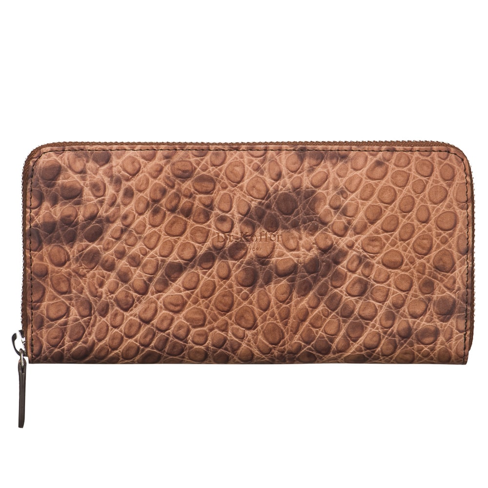 Портмоне Dr.Koffer из натуральной кожи коричневое