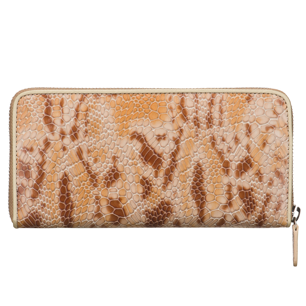 Портмоне Dr.Koffer из натуральной кожи бежевое