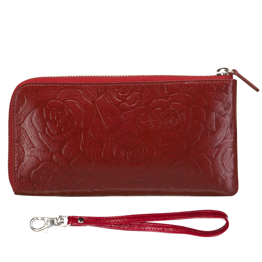 Портмоне Dr.Koffer из натуральной кожи бордовый