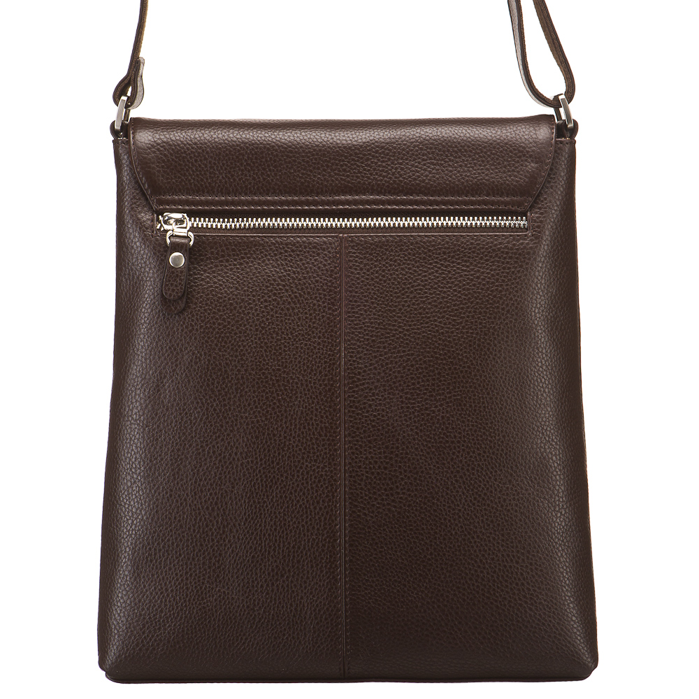 Сумка через плечо Dr.Koffer из натуральной кожи коричневая