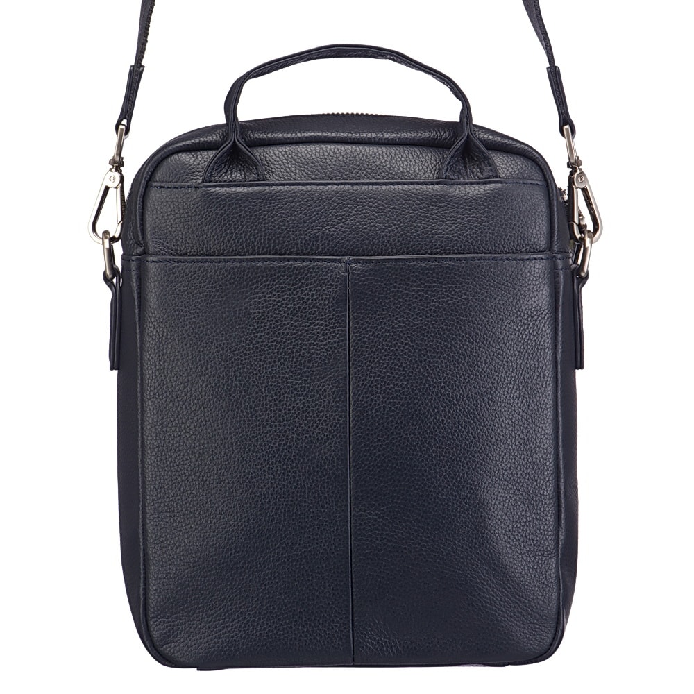 Сумка через плечо Dr.Koffer из натуральной кожи синяя