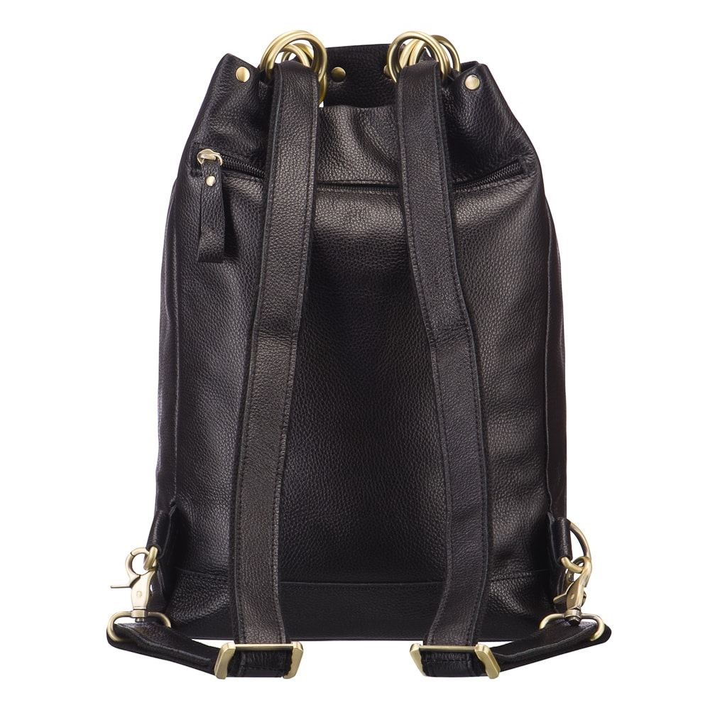 Рюкзак Dr.Koffer из натуральной кожи черный