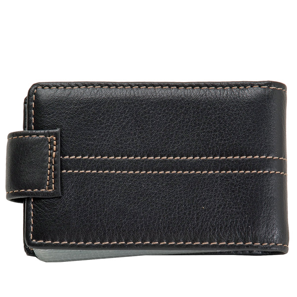 Визитница Dr.Koffer из натуральной кожи черная