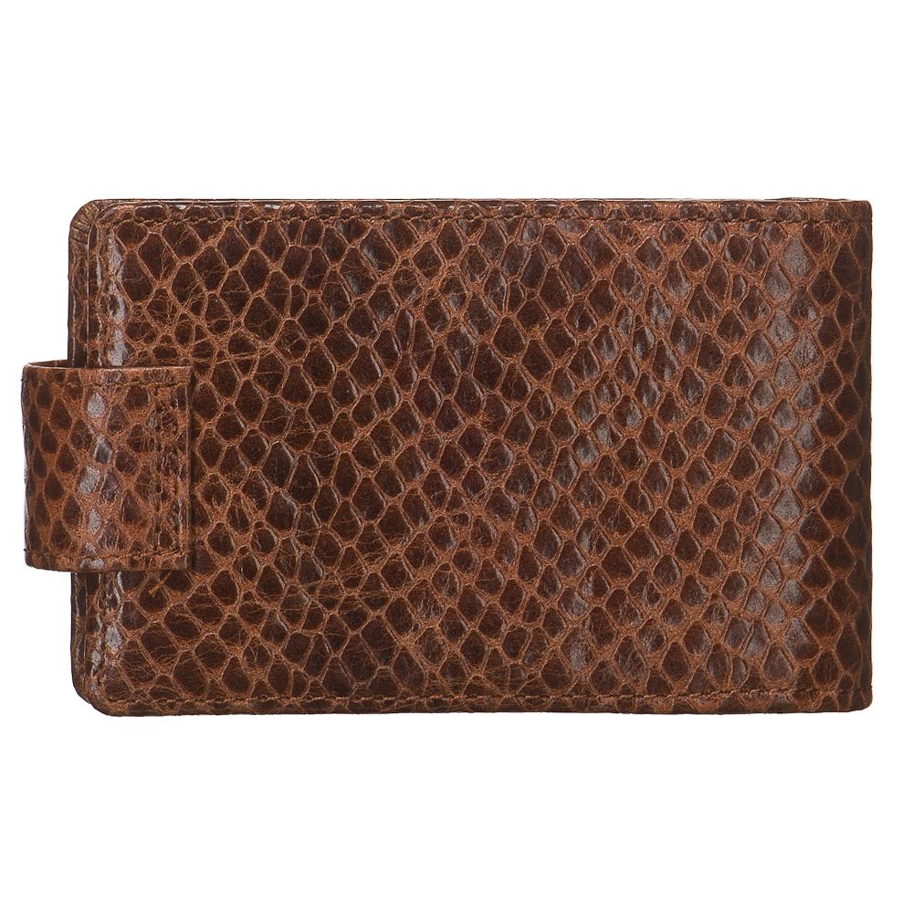 Визитница Dr.Koffer из натуральной кожи темно-коричневая