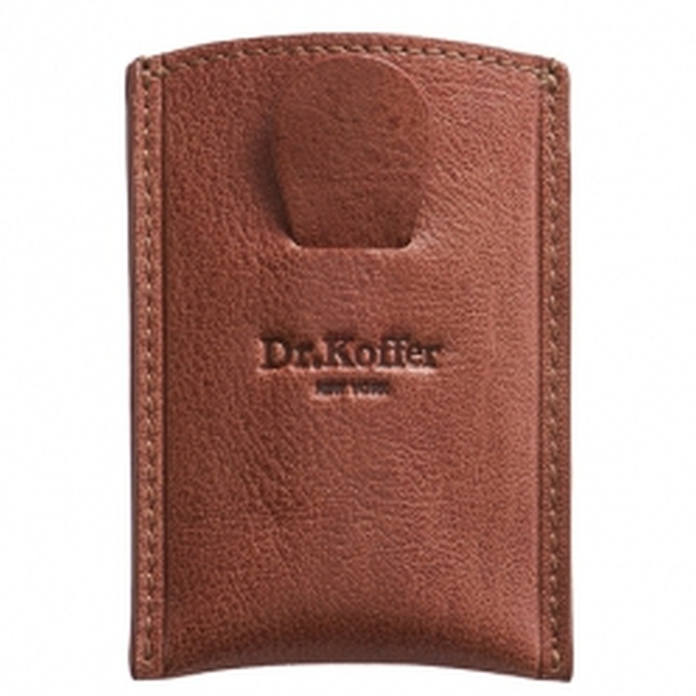 Кредитница Dr.Koffer из натуральной кожи коричневая