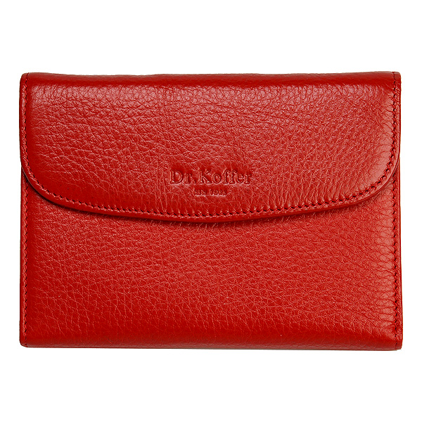 Портмоне Dr.Koffer из натуральной кожи красное