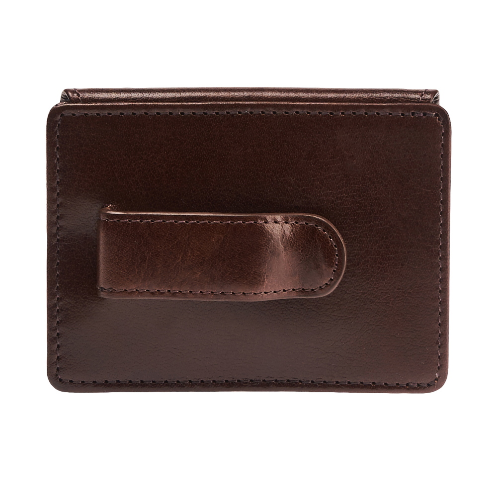 Визитница Dr.Koffer из натуральной кожи темно-коричневая