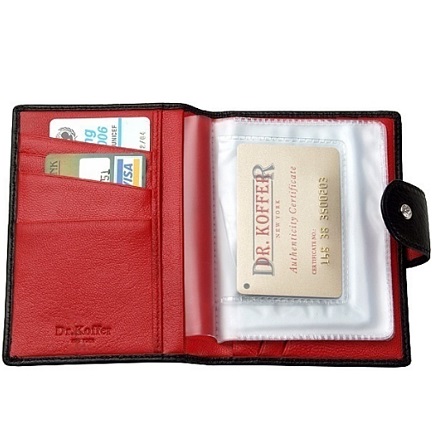 Обложка для паспорта/автодок из натуральной кожи Dr. Koffer