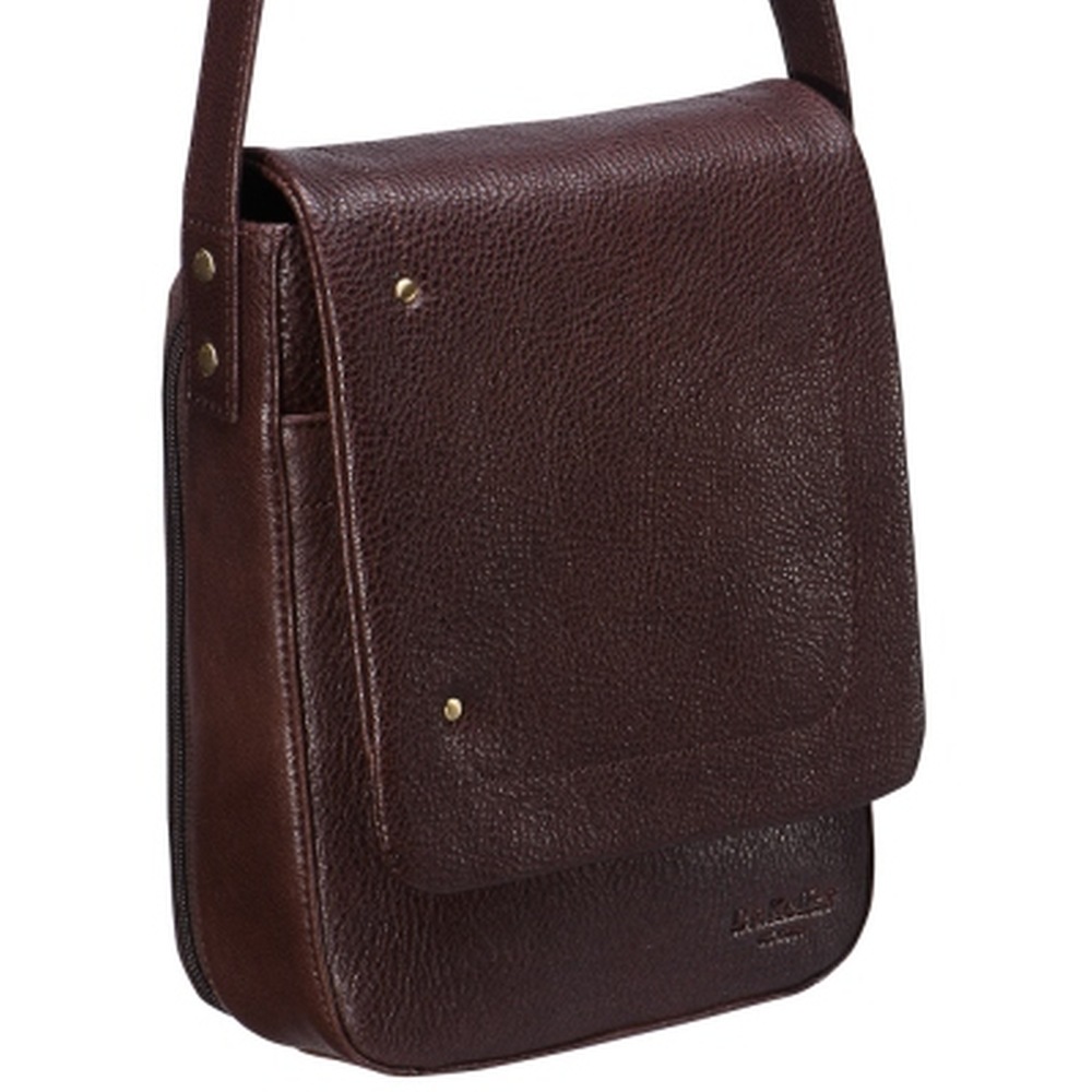 Сумка через плечо Dr.Koffer из натуральной кожи коричневая