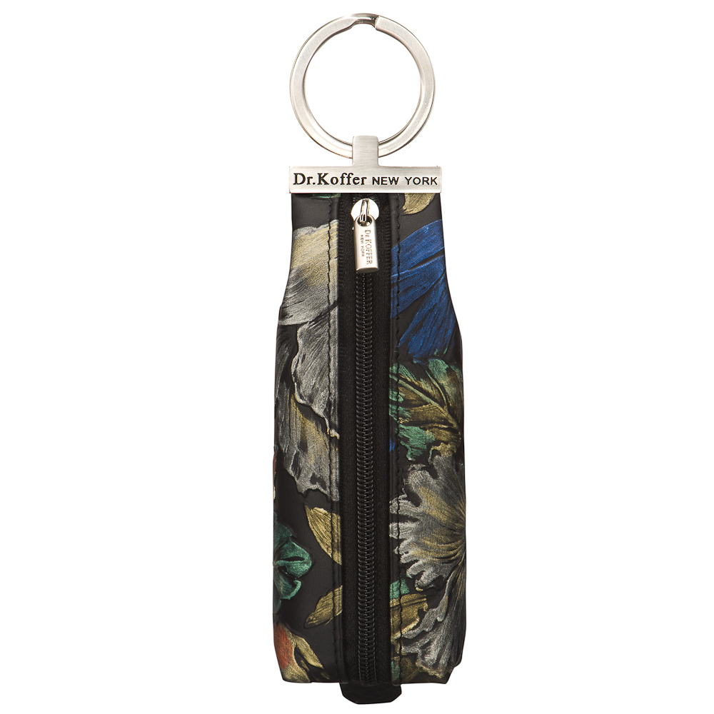 Ключница, украшенная цветочными принтами, с дополнительным кольцом снаружи Dr.Koffer X510226-204-04