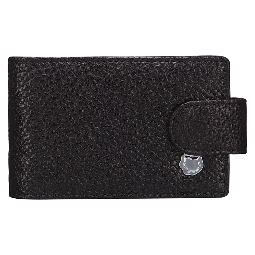 Визитница Dr.Koffer из натуральной кожи черная