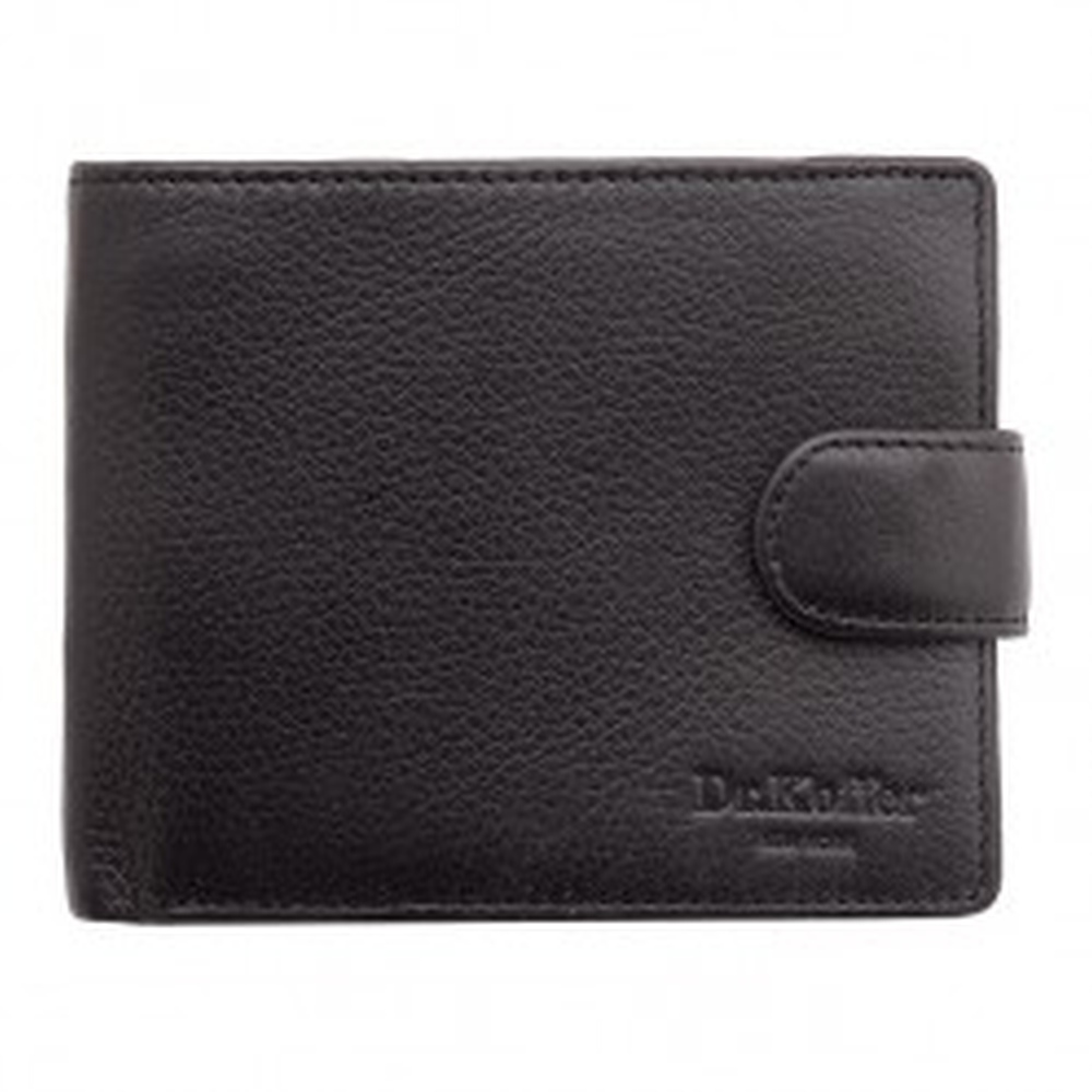 Портмоне Dr.Koffer из натуральной кожи черное