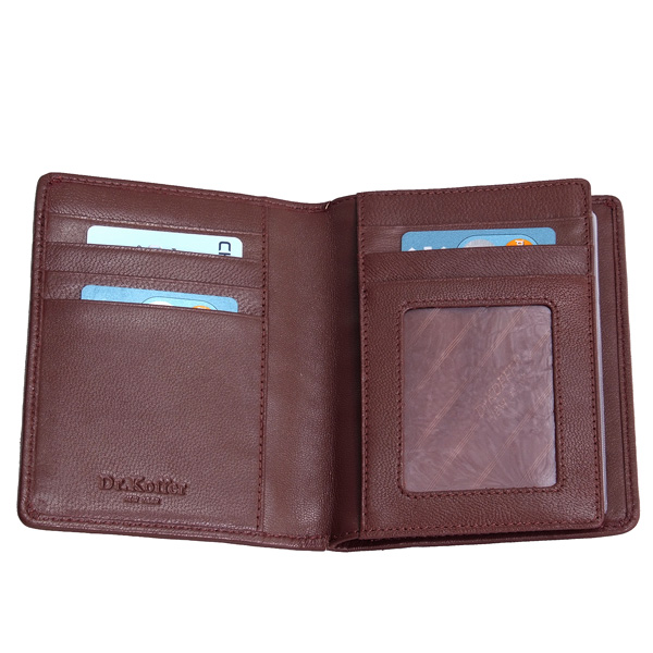 Обложка для паспорта/автодок из натуральной кожи Dr. Koffer