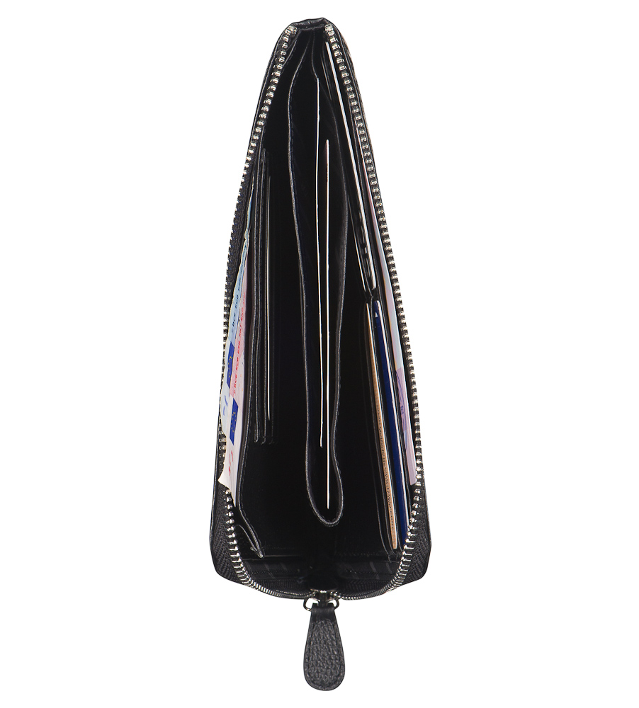 Портмоне Dr.Koffer из натуральной кожи черное