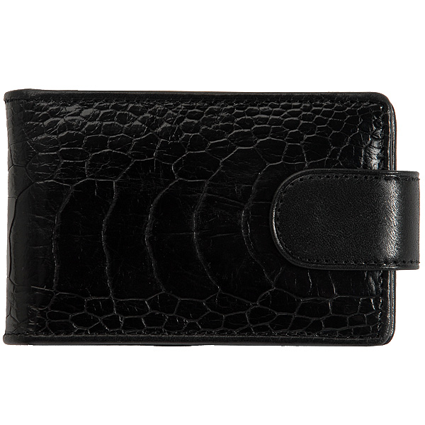 Визитница Dr.Koffer из натуральной кожи черная