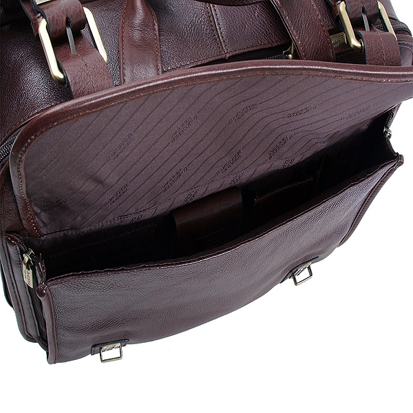 Прямоугольная деловая сумка с большим накладным карманом Dr.Koffer B482510-02-09