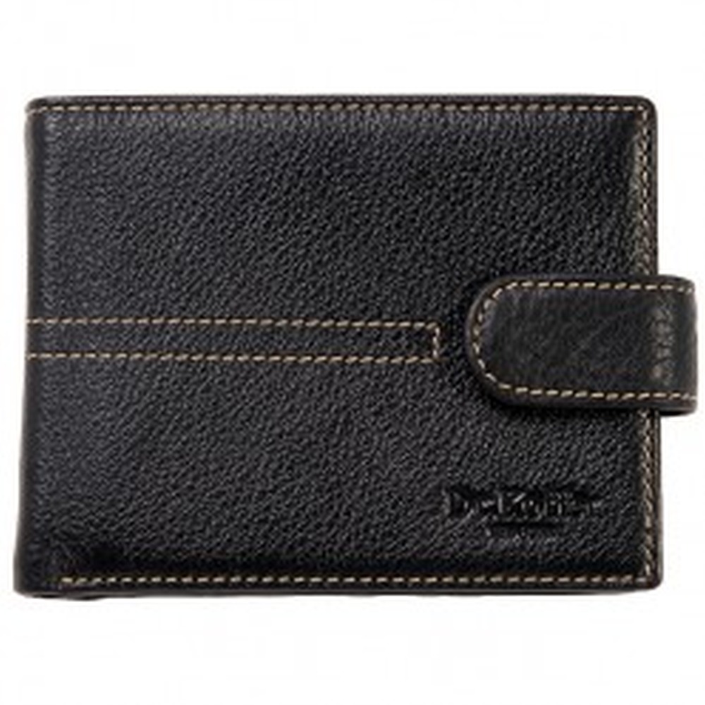 Портмоне Dr.Koffer из натуральной кожи черное