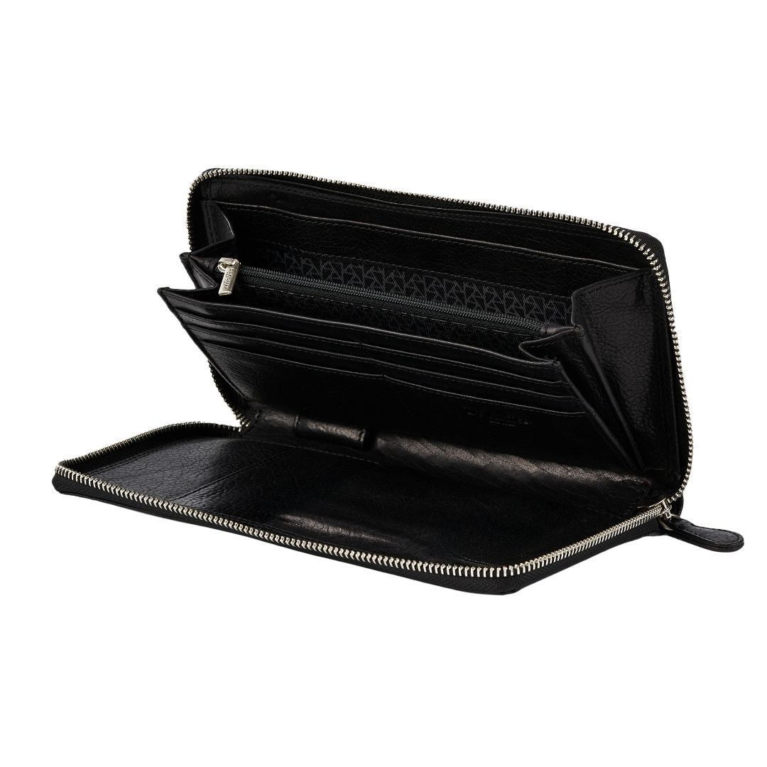 Портмоне Dr.Koffer из натуральной кожи черное