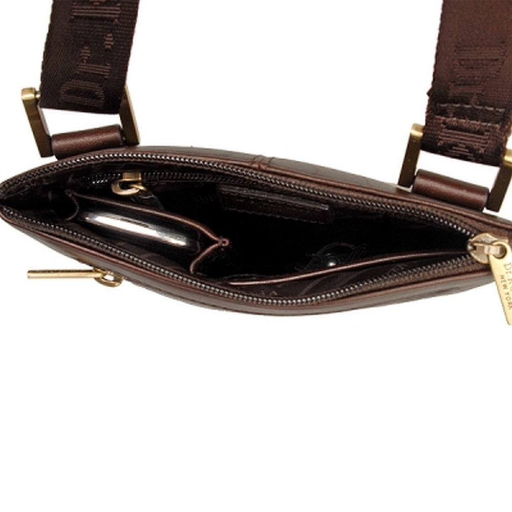 Сумка через плечо Dr.Koffer из натуральной кожи коричневая