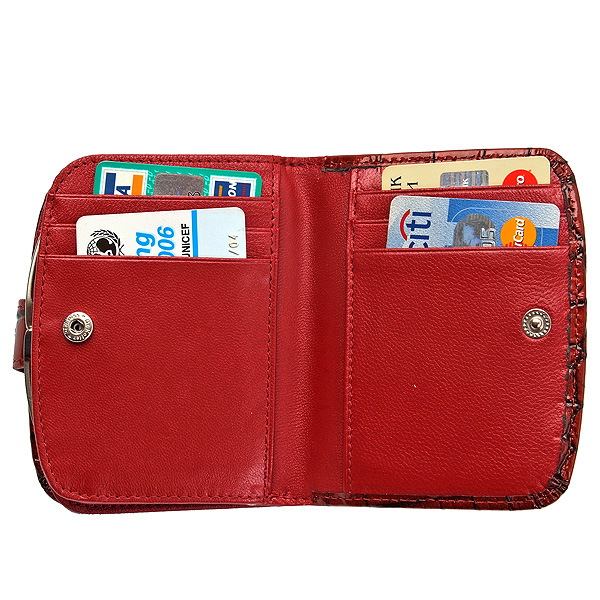 Кошелек Dr.Koffer из натуральной кожи красный