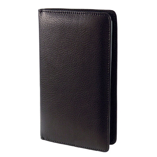 Визитница Dr.Koffer из натуральной кожи черная