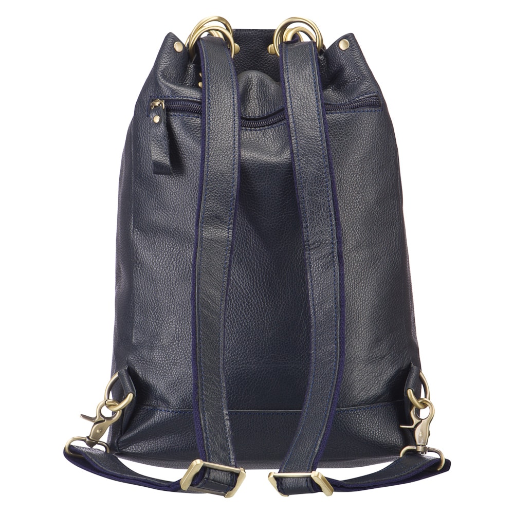 Рюкзак Dr.Koffer из натуральной кожи синий