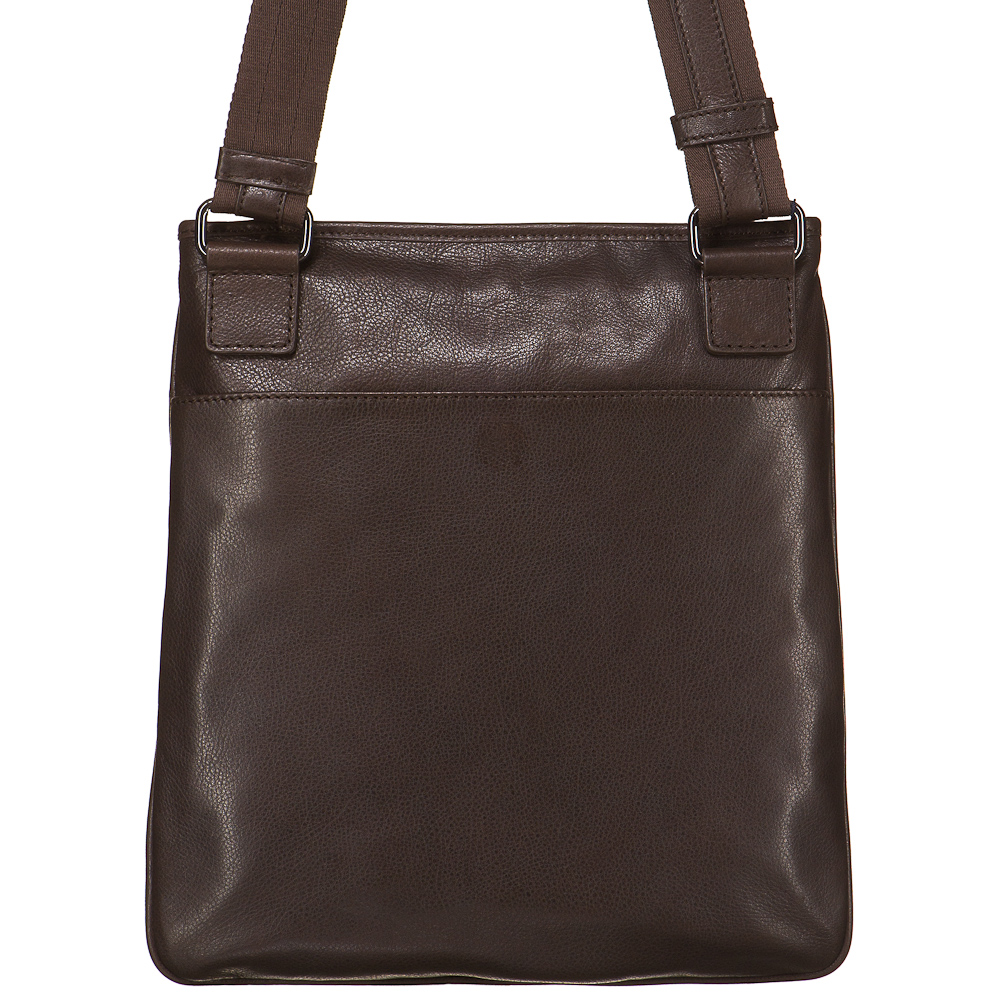 Сумка через плечо Dr.Koffer из натуральной кожи коричневая