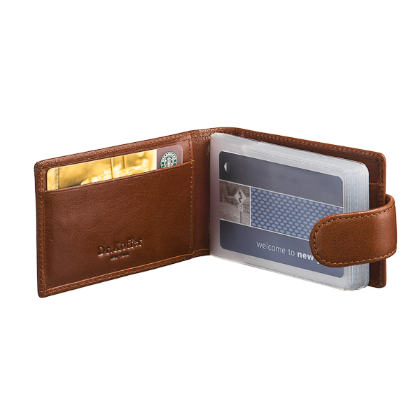 Визитница Dr.Koffer из натуральной кожи светло-коричневая