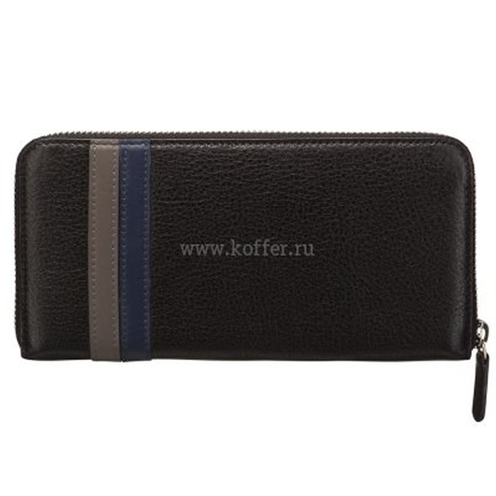 Портмоне Dr.Koffer из натуральной кожи черное