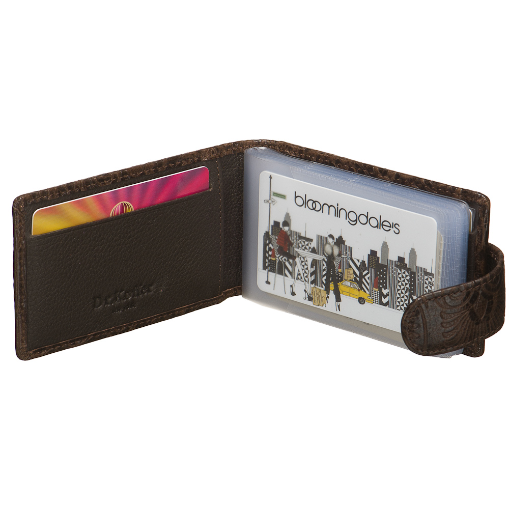 Визитница Dr.Koffer из натуральной кожи темно-коричневая