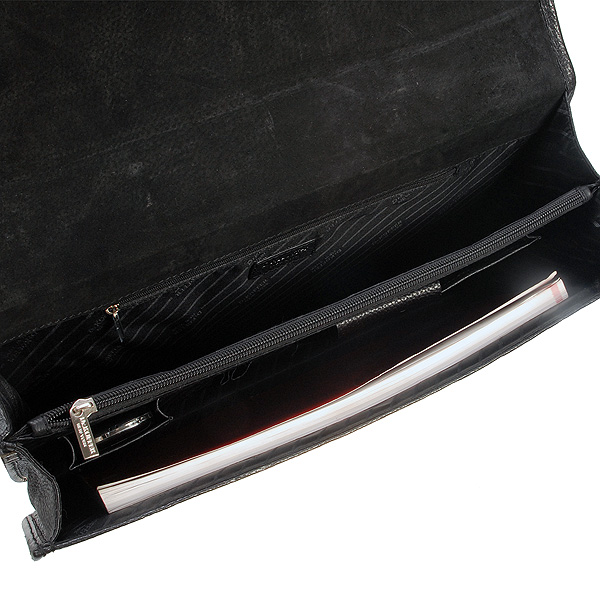 Портфель Dr.Koffer из натуральной кожи черный