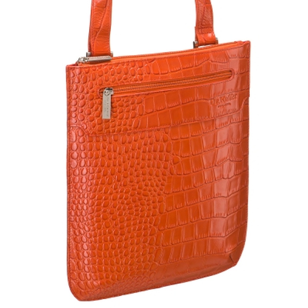 Сумка через плечо Dr.Koffer из натуральной кожи красная