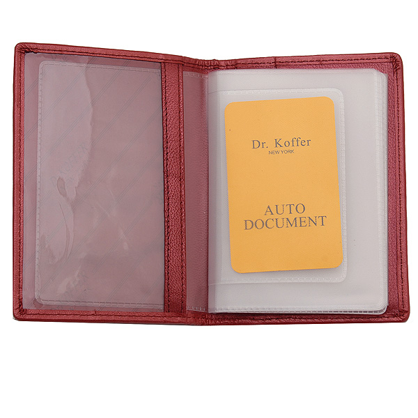 Обложка для автодокументов из натуральной кожи Dr. Koffer
