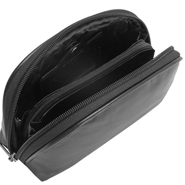 Косметичка Dr.Koffer из натуральной кожи черная