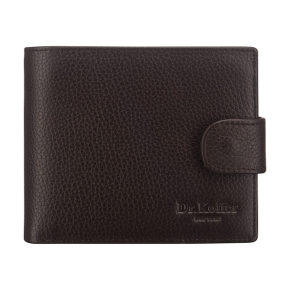 Портмоне Dr.Koffer из натуральной кожи коричневое