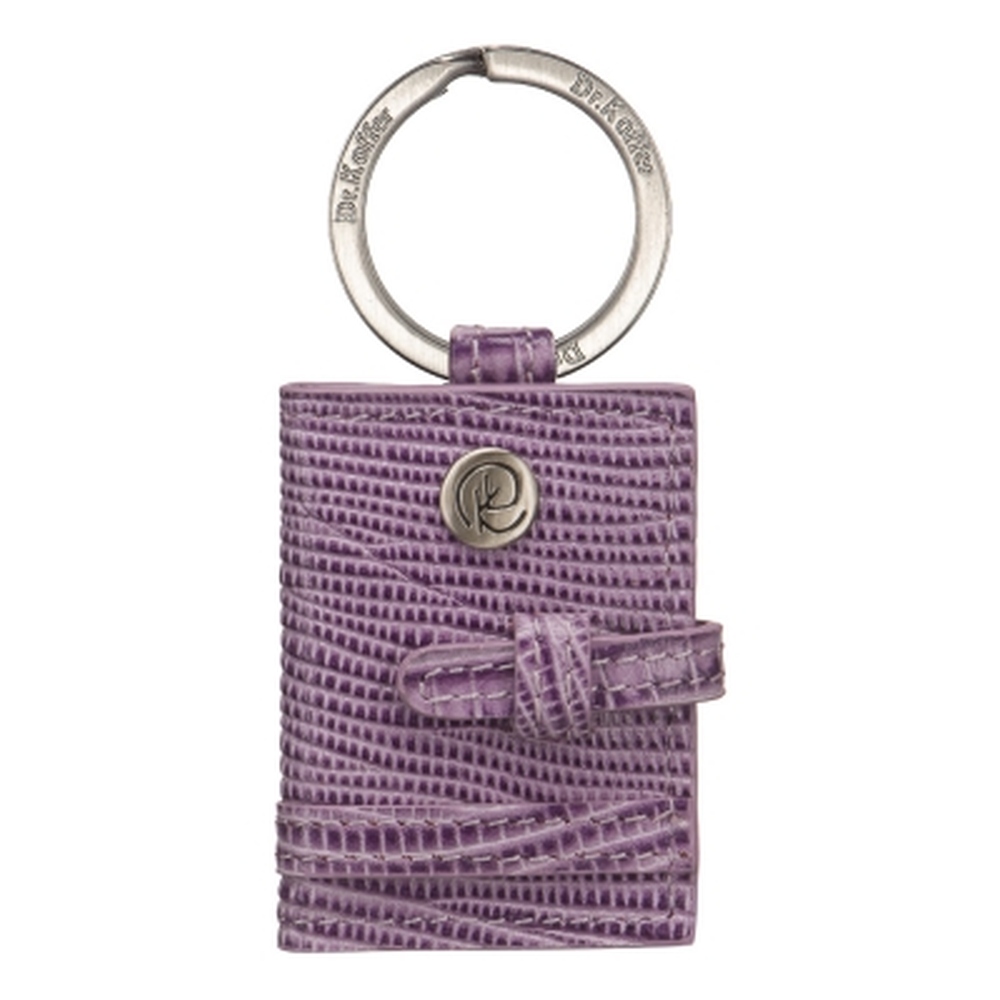 Брелок Dr. Koffer из натуральной кожи фиолетовый