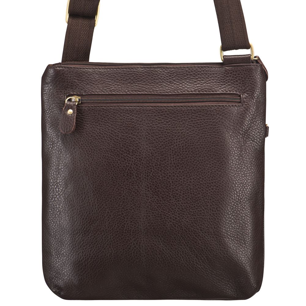 Сумка через плечо Dr.Koffer из натуральной кожи коричневая