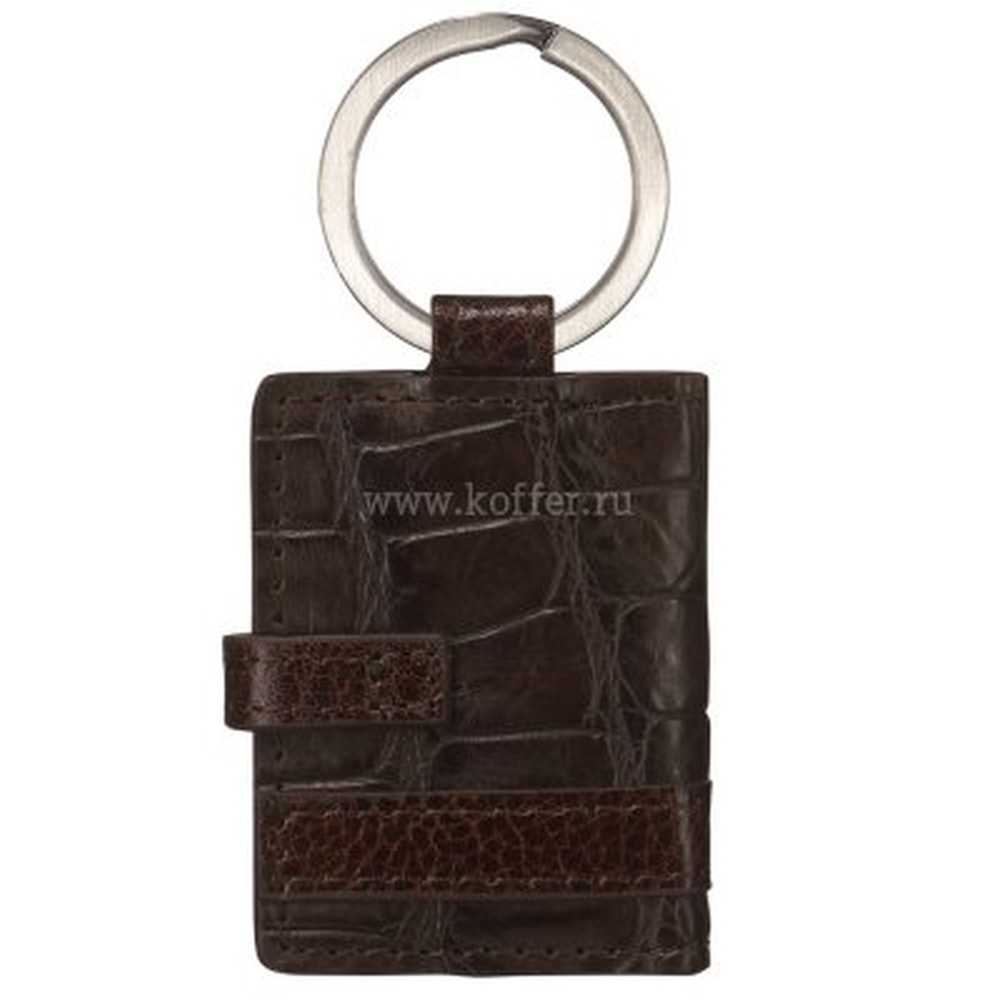 Брелок Dr. Koffer из натуральной кожи коричневый