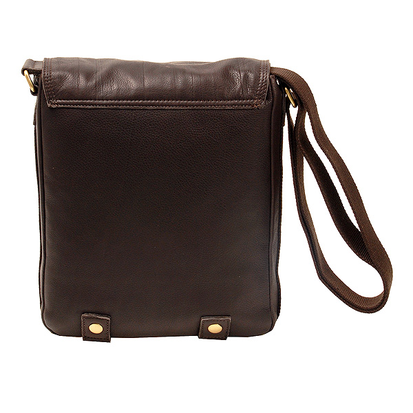 Сумка через плечо Dr.Koffer из натуральной кожи коричневая